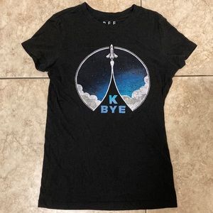 GIRS FREE STATE KIDS BLACK GRAPHIC TEE SHIRT